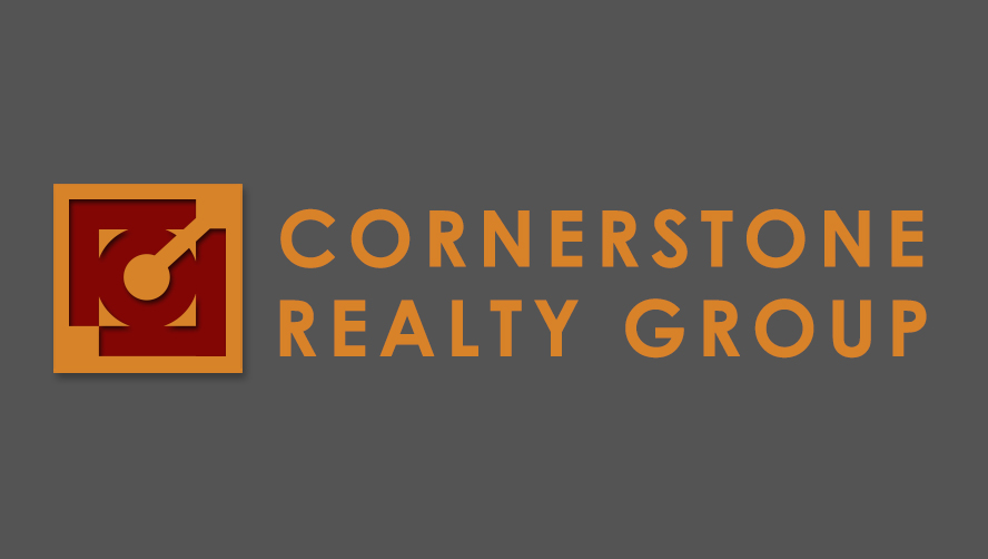 Corenrstone Reaslty Group Logo for About page - grey, orange red